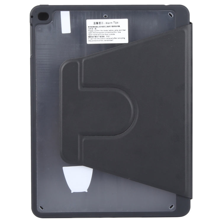 For iPad 9.7 2018 & 2017 / Air / Air2 GEBEI Acrylic TPU 3-folding Rotating Smart Tablet Leather Case withh Pen Slot(Black) - free shipping - PMc TechLife - Order now!