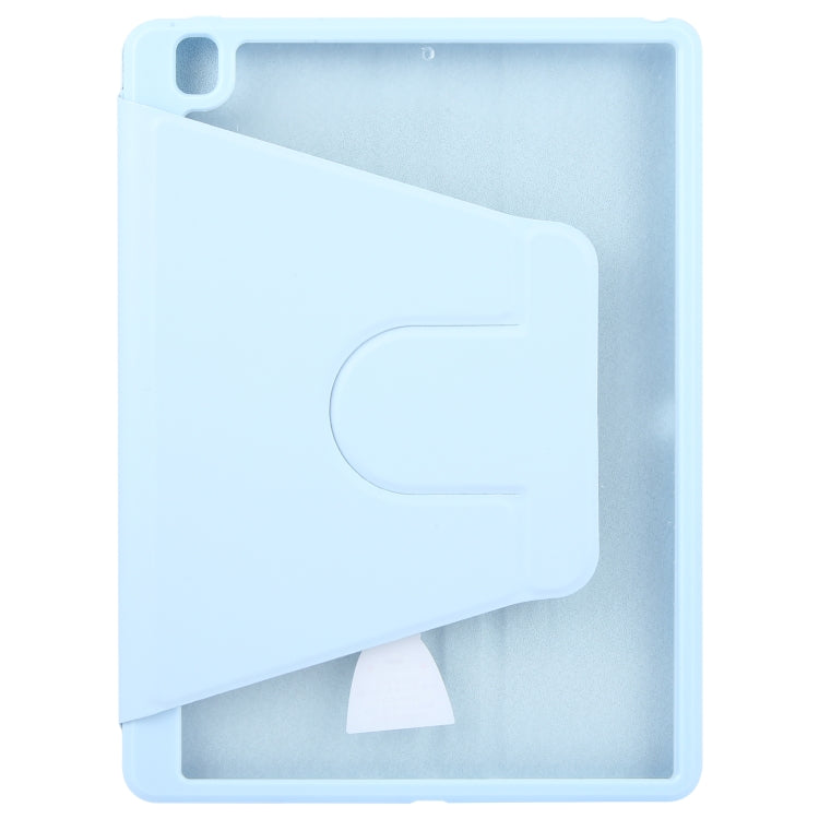 For iPad 10.2 2021 / 2020 / 2019 / Air 3 GEBEI Acrylic TPU 3-folding Rotating Smart Tablet Leather Case withh Pen Slot(Sky Blue) - free shipping - PMc TechLife - Order now!