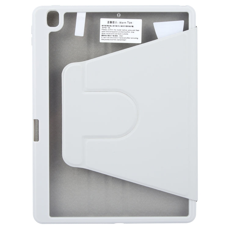 For iPad 10.2 2021 / 2020 / 2019 / Air 3 GEBEI Acrylic TPU 3-folding Rotating Smart Tablet Leather Case withh Pen Slot(Grey) - free shipping - PMc TechLife - Order now!