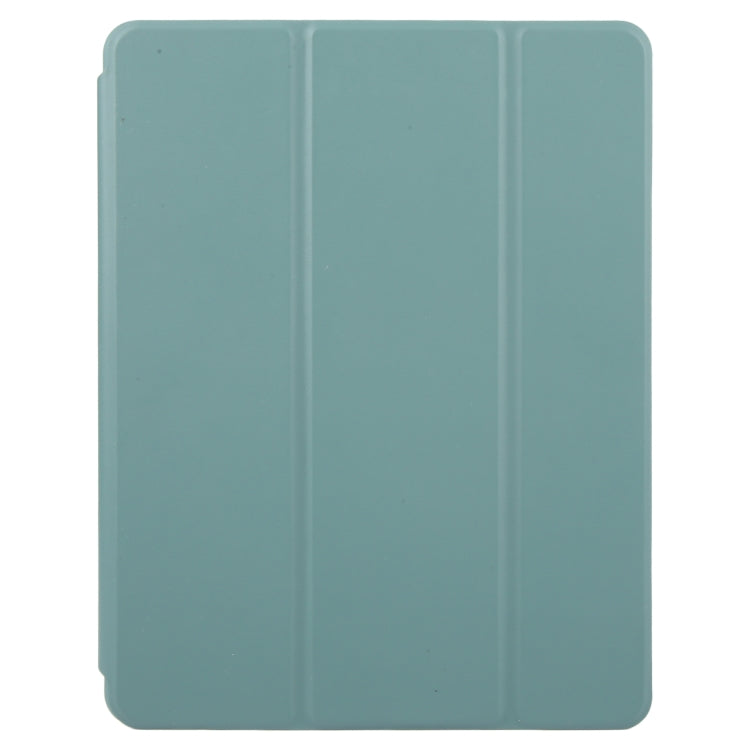 For iPad Air 11 2025 / 2024 / Air 5 GEBEI Acrylic TPU 3-folding Rotating Smart Tablet Leather Case withh Pen Slot(Dark Green) - free shipping - PMC TechLife - Order now!