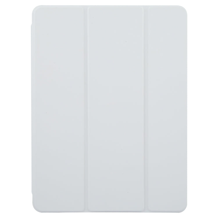 For iPad Pro 13 2024 GEBEI Acrylic TPU 3-folding Rotating Smart Tablet Leather Case withh Pen Slot(Grey) - free shipping - PMC TechLife - Order now!