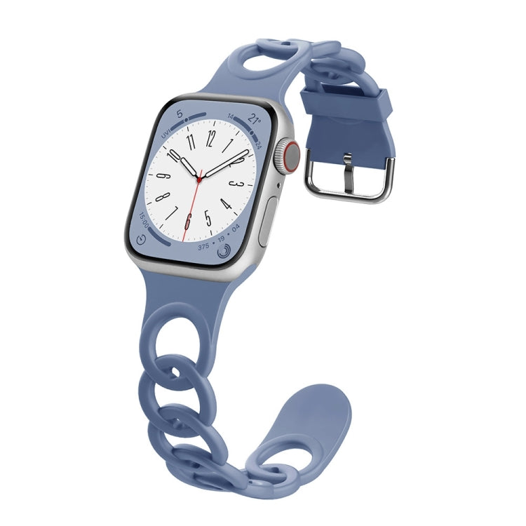 For Apple Watch Series 6 40mm Donut Hollow Silicone Watch Band(Lavender Gray) - free shipping - PMc TechLife - Order now!