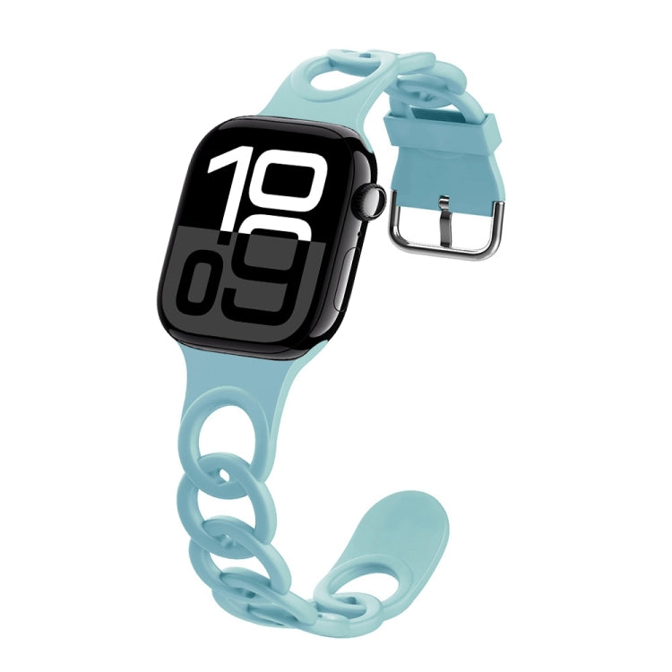 For Apple Watch Series 10 42mm Donut Hollow Silicone Watch Band(Emerald Green) - free shipping - PMc TechLife - Order now!