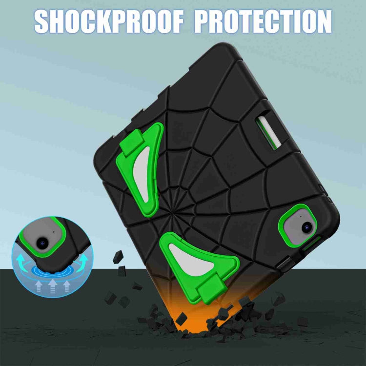 For iPad Air 11 2024 Silicone + PC Shockproof Protective Tablet Case(Black Green) - iPad Air 11 2024 Cases by PMC TechLife | Online Shopping South Africa | PMC TechLife | Buy Now Pay Later Mobicred