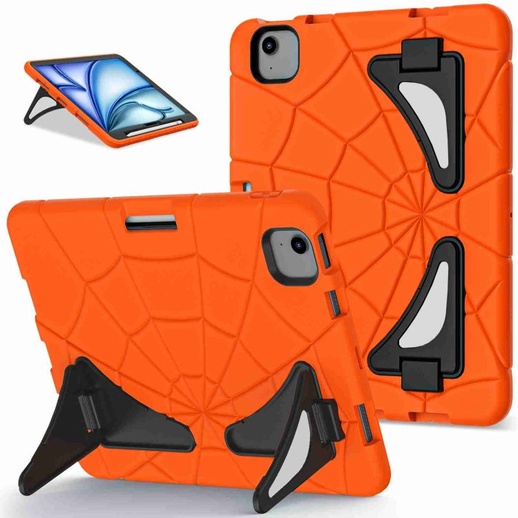 For iPad Air 11 2025 / 2024 Silicone + PC Shockproof Protective Tablet Case(Orange Black) - iPad Air 11 2025 / 2024 Cases by PMC TechLife | Online Shopping South Africa | PMC TechLife | Buy Now Pay Later Mobicred