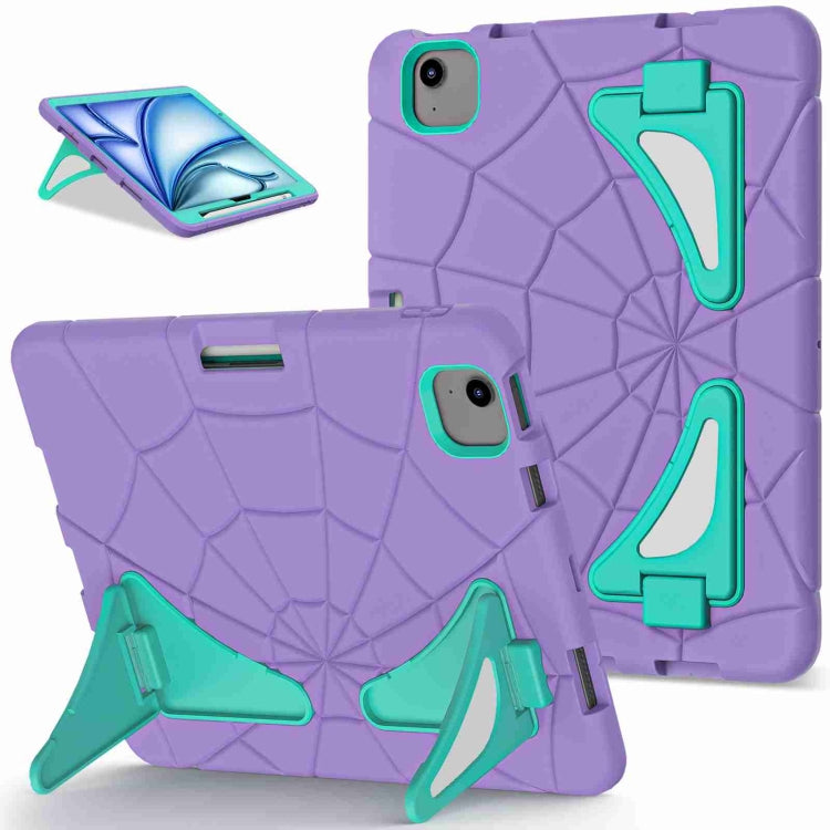 For iPad Air 11 2024 Silicone + PC Shockproof Protective Tablet Case(Purple Mint Green) - iPad Air 11 2024 Cases by PMC TechLife | Online Shopping South Africa | PMC TechLife | Buy Now Pay Later Mobicred