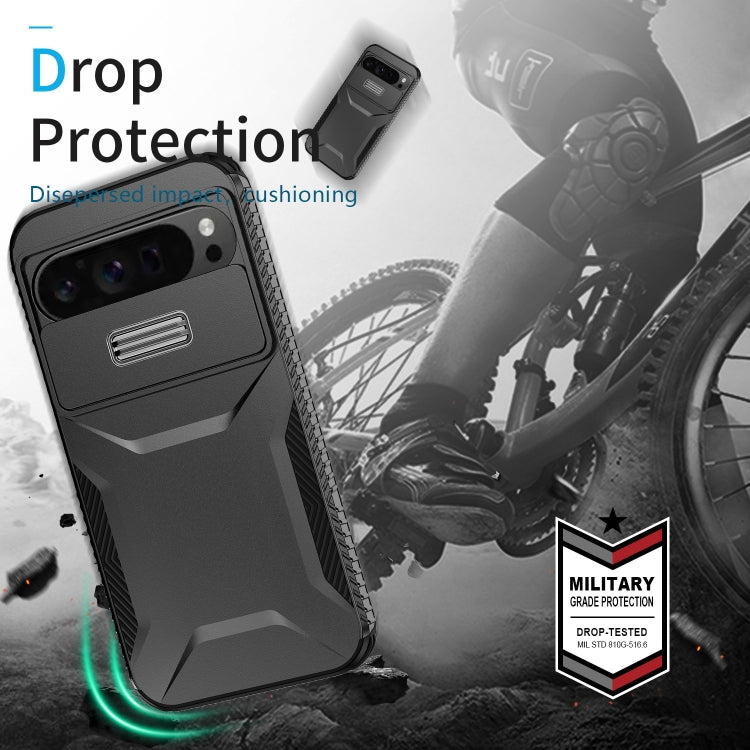 For Google Pixel 9 Pro XL Sliding Camshield Phone Case(Black) - Google Cases by PMC TechLife | Online Shopping South Africa | PMC TechLife | Buy Now Pay Later Mobicred