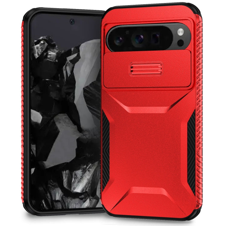For Google Pixel 9 Pro XL Sliding Camshield Phone Case(Red) - Google Cases by PMC TechLife | Online Shopping South Africa | PMC TechLife | Buy Now Pay Later Mobicred