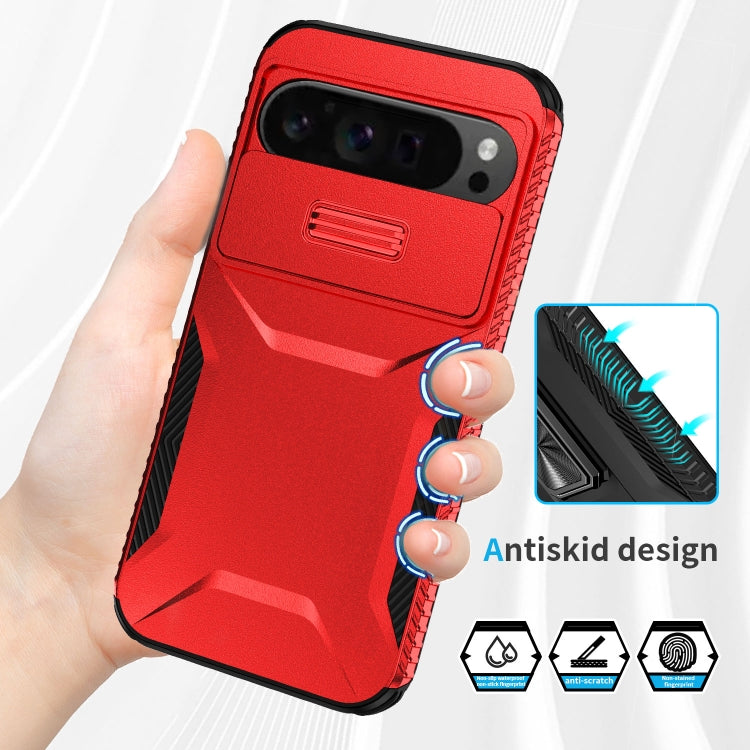 For Google Pixel 9 Pro XL Sliding Camshield Phone Case(Red) - Google Cases by PMC TechLife | Online Shopping South Africa | PMC TechLife | Buy Now Pay Later Mobicred