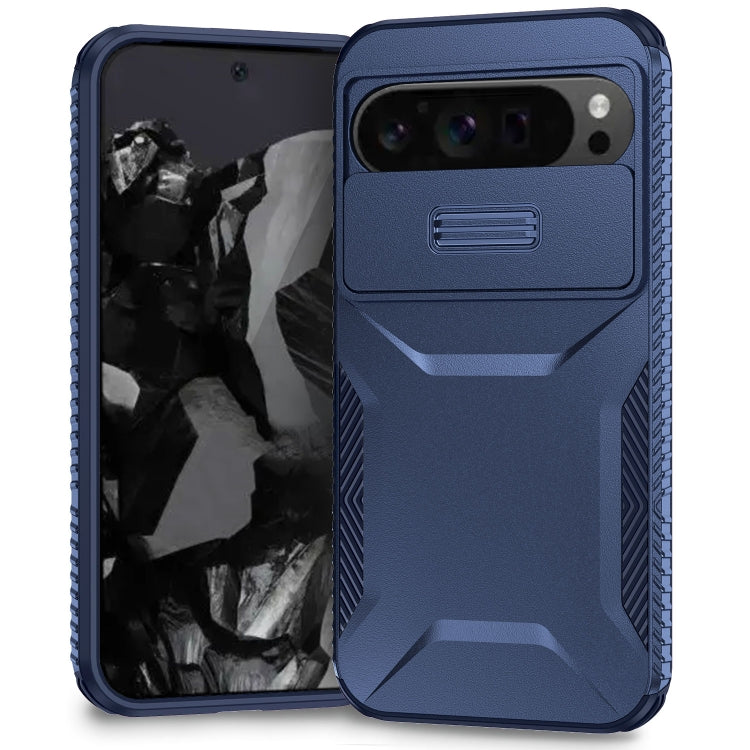 For Google Pixel 9 Pro XL Sliding Camshield Phone Case(Blue) - Google Cases by PMC TechLife | Online Shopping South Africa | PMC TechLife | Buy Now Pay Later Mobicred