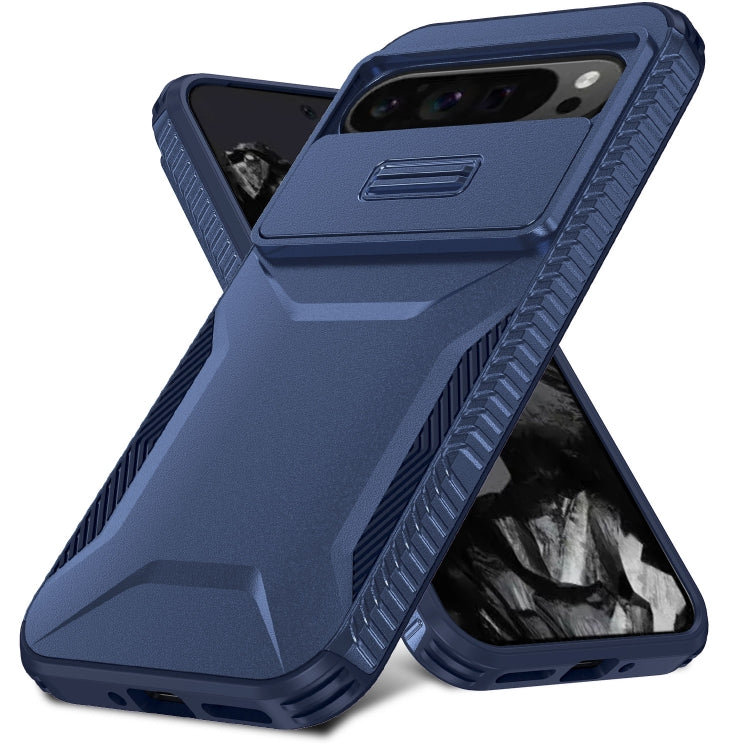 For Google Pixel 9 Pro XL Sliding Camshield Phone Case(Blue) - Google Cases by PMC TechLife | Online Shopping South Africa | PMC TechLife | Buy Now Pay Later Mobicred