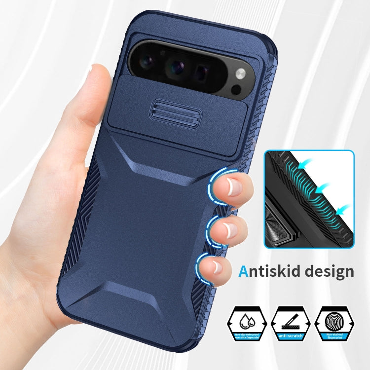For Google Pixel 9 Pro XL Sliding Camshield Phone Case(Blue) - Google Cases by PMC TechLife | Online Shopping South Africa | PMC TechLife | Buy Now Pay Later Mobicred