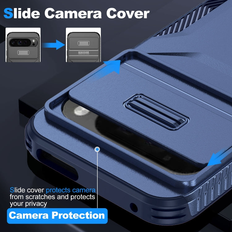 For Google Pixel 9 Pro XL Sliding Camshield Phone Case(Blue) - Google Cases by PMC TechLife | Online Shopping South Africa | PMC TechLife | Buy Now Pay Later Mobicred