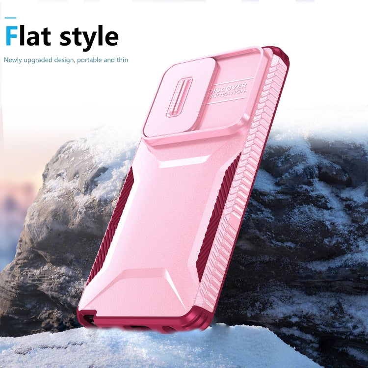 For Motorola Moto G Stylus 5G 2024 Sliding Camshield Phone Case(Pink + Rose Red) - Motorola Cases by PMC Jewellery | Online Shopping South Africa | PMC Jewellery | Buy Now Pay Later Mobicred
