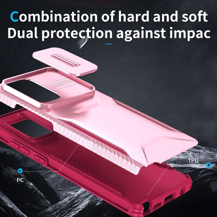 For Motorola Moto G Stylus 5G 2024 Sliding Camshield Phone Case(Pink + Rose Red) - Motorola Cases by PMC Jewellery | Online Shopping South Africa | PMC Jewellery | Buy Now Pay Later Mobicred