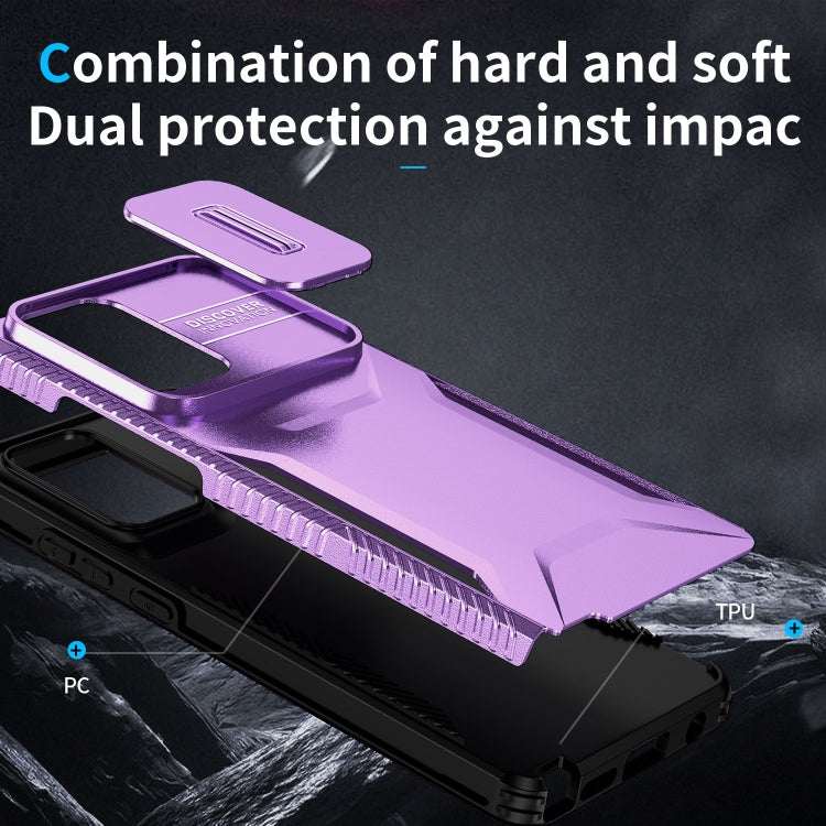 For Motorola Moto G Stylus 5G 2024 Sliding Camshield Phone Case(Purple) - Motorola Cases by PMC Jewellery | Online Shopping South Africa | PMC Jewellery | Buy Now Pay Later Mobicred