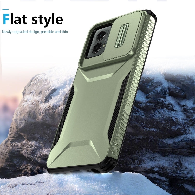 For Motorola Moto G 5G 2024 Sliding Camshield Phone Case(Alpine Green) - Motorola Cases by PMC Jewellery | Online Shopping South Africa | PMC Jewellery | Buy Now Pay Later Mobicred
