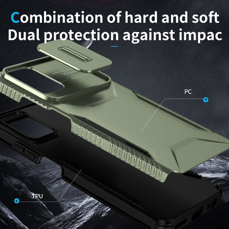 For Motorola Moto G 5G 2024 Sliding Camshield Phone Case(Alpine Green) - Motorola Cases by PMC Jewellery | Online Shopping South Africa | PMC Jewellery | Buy Now Pay Later Mobicred