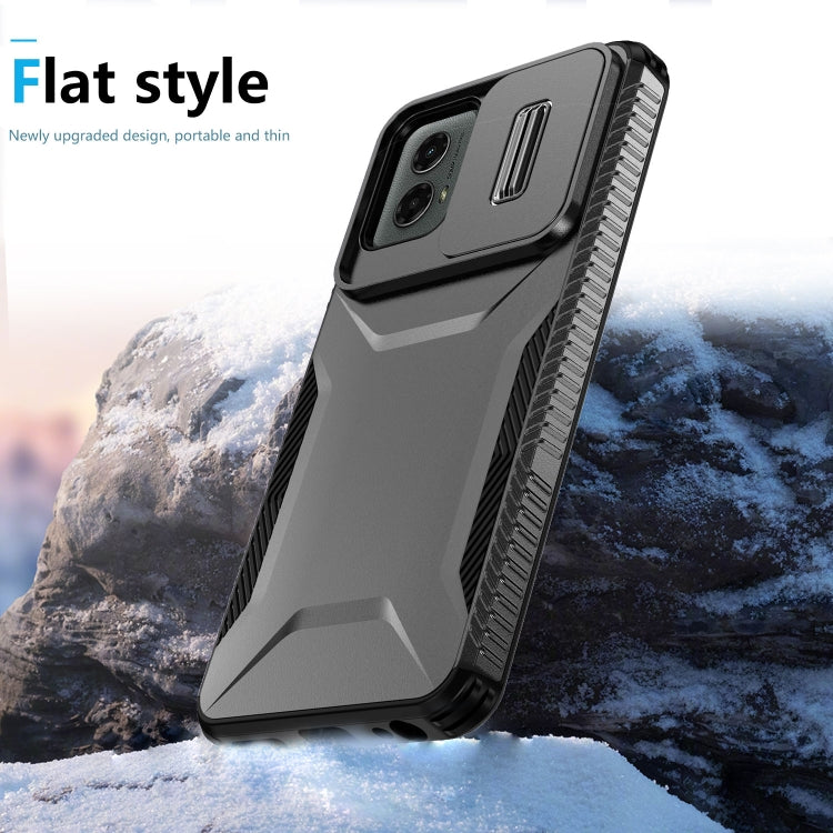 For Motorola Moto G 5G 2024 Sliding Camshield Phone Case(Black) - Motorola Cases by PMC Jewellery | Online Shopping South Africa | PMC Jewellery | Buy Now Pay Later Mobicred