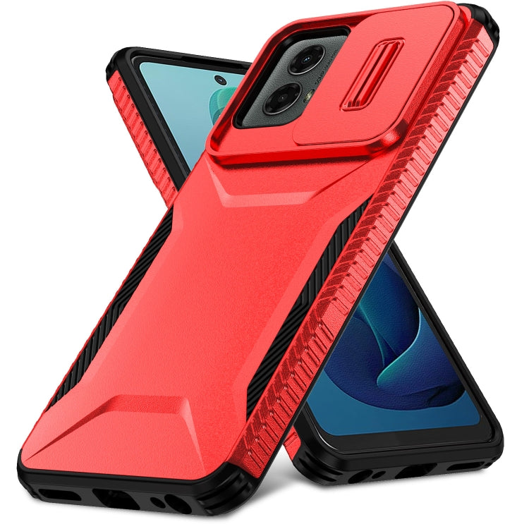 For Motorola Moto G 5G 2024 Sliding Camshield Phone Case(Red) - Motorola Cases by PMC Jewellery | Online Shopping South Africa | PMC Jewellery | Buy Now Pay Later Mobicred