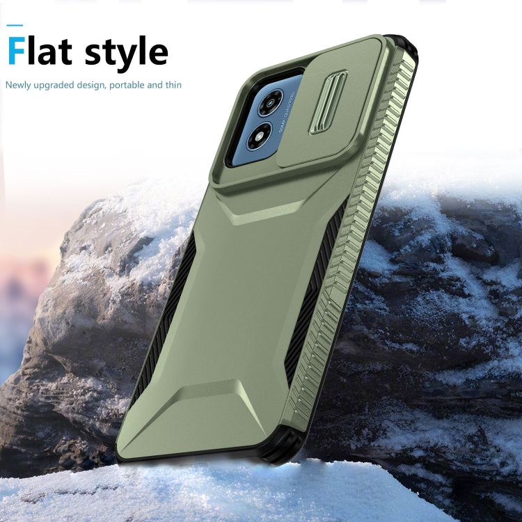 For Motorola Moto G Play 4G 2024 Sliding Camshield Phone Case(Alpine Green) - Motorola Cases by PMC Jewellery | Online Shopping South Africa | PMC Jewellery | Buy Now Pay Later Mobicred
