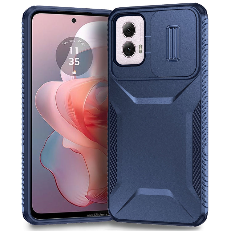 For Motorola Moto G Power 5G 2024 Sliding Camshield Phone Case(Blue) - Motorola Cases by PMC Jewellery | Online Shopping South Africa | PMC Jewellery | Buy Now Pay Later Mobicred