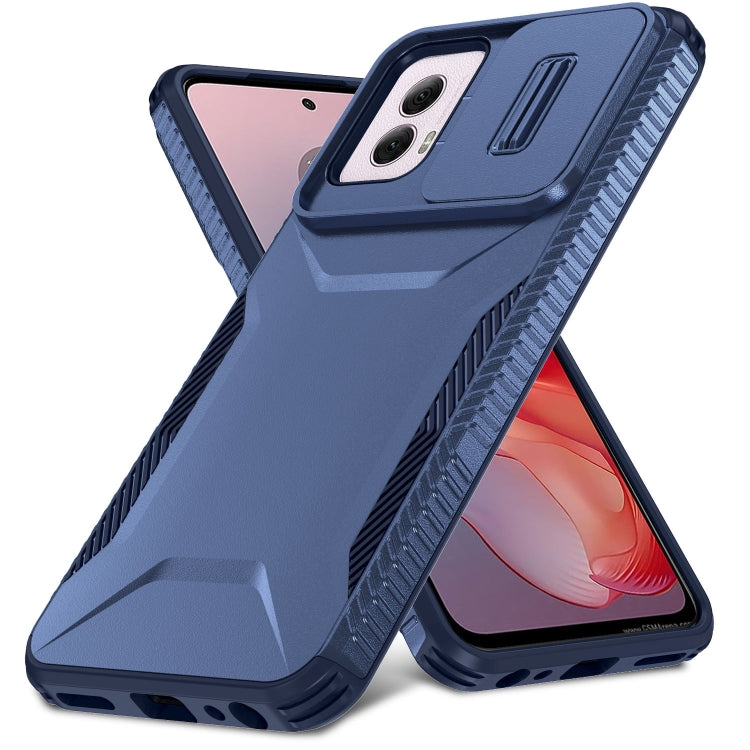 For Motorola Moto G Power 5G 2024 Sliding Camshield Phone Case(Blue) - Motorola Cases by PMC Jewellery | Online Shopping South Africa | PMC Jewellery | Buy Now Pay Later Mobicred