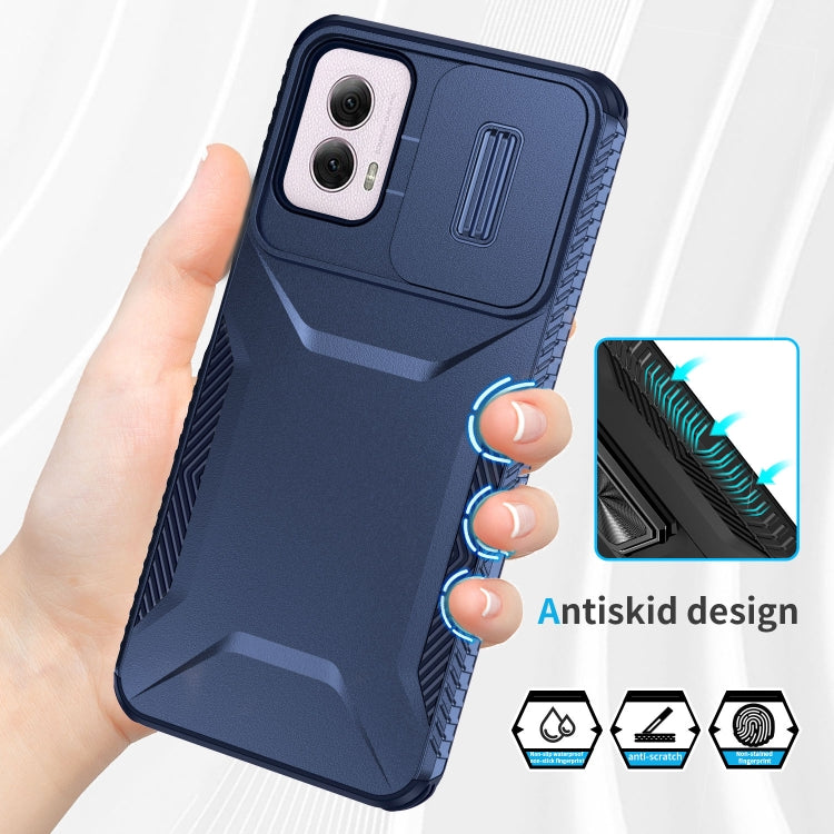 For Motorola Moto G Power 5G 2024 Sliding Camshield Phone Case(Blue) - Motorola Cases by PMC Jewellery | Online Shopping South Africa | PMC Jewellery | Buy Now Pay Later Mobicred