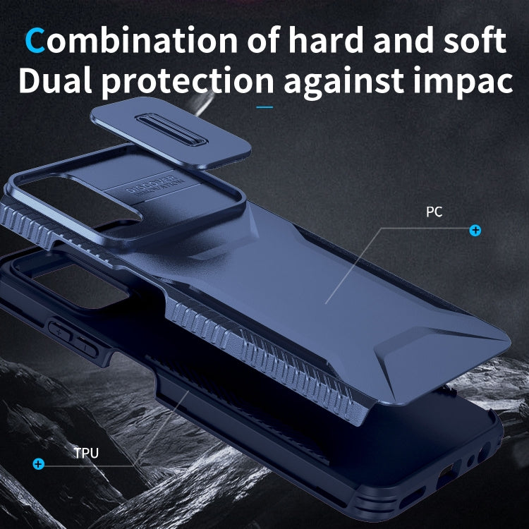 For Motorola Moto G Power 5G 2024 Sliding Camshield Phone Case(Blue) - Motorola Cases by PMC Jewellery | Online Shopping South Africa | PMC Jewellery | Buy Now Pay Later Mobicred