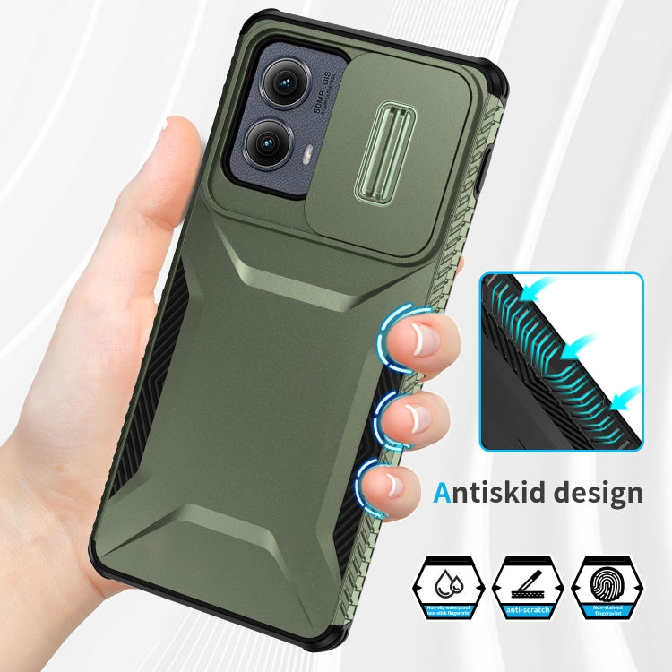 For Motorola Edge 5G 2024 Sliding Camshield Phone Case(Alpine Green) - Motorola Cases by PMC Jewellery | Online Shopping South Africa | PMC Jewellery | Buy Now Pay Later Mobicred