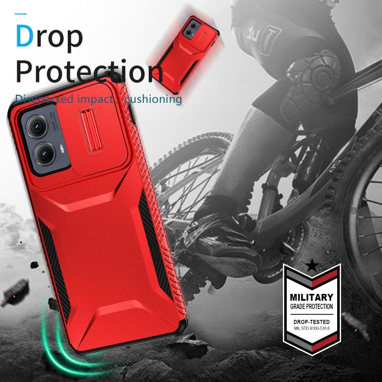 For Motorola Edge 5G 2024 Sliding Camshield Phone Case(Red) - free shipping - PMC Jewellery - Order now!