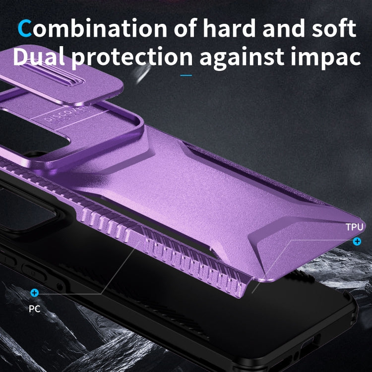 For Motorola Edge 5G 2024 Sliding Camshield Phone Case(Purple) - free shipping - PMC Jewellery - Order now!