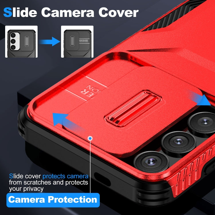 For Samsung Galaxy S25 5G / S24 5G Sliding Camshield Phone Case(Red) - Galaxy S24 5G Cases by PMC Jewellery | Online Shopping South Africa | PMC Jewellery | Buy Now Pay Later Mobicred