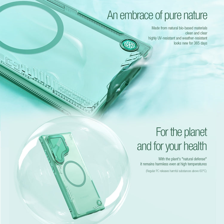 For Samsung Galaxy S24 Ultra 5G NILLKIN Ice Air Prop Series MagSafe Magnetic Cover Version Phone Case(Green) - free shipping - PMC Jewellery - Order now!