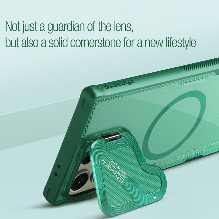 For Samsung Galaxy S24 Ultra 5G NILLKIN Ice Air Prop Series MagSafe Magnetic Cover Version Phone Case(Green) - free shipping - PMC Jewellery - Order now!