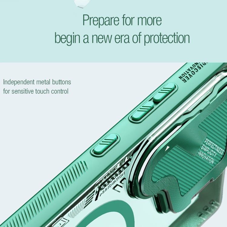 For Samsung Galaxy S24 Ultra 5G NILLKIN Ice Air Prop Series MagSafe Magnetic Cover Version Phone Case(Green) - free shipping - PMC Jewellery - Order now!