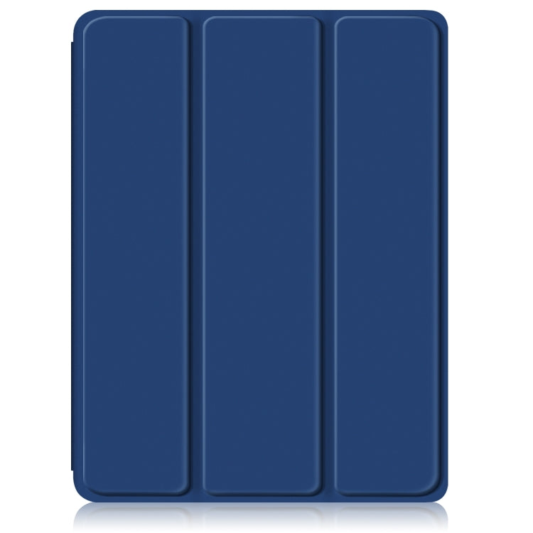For iPad Air 11 2024 / Pro 11 2022 Acrylic 3-Fold Smart Leather Tablet Case(Dark Blue) - iPad Air 11 2025 / 2024 Cases by PMC TechLife | Online Shopping South Africa | PMC TechLife | Buy Now Pay Later Mobicred