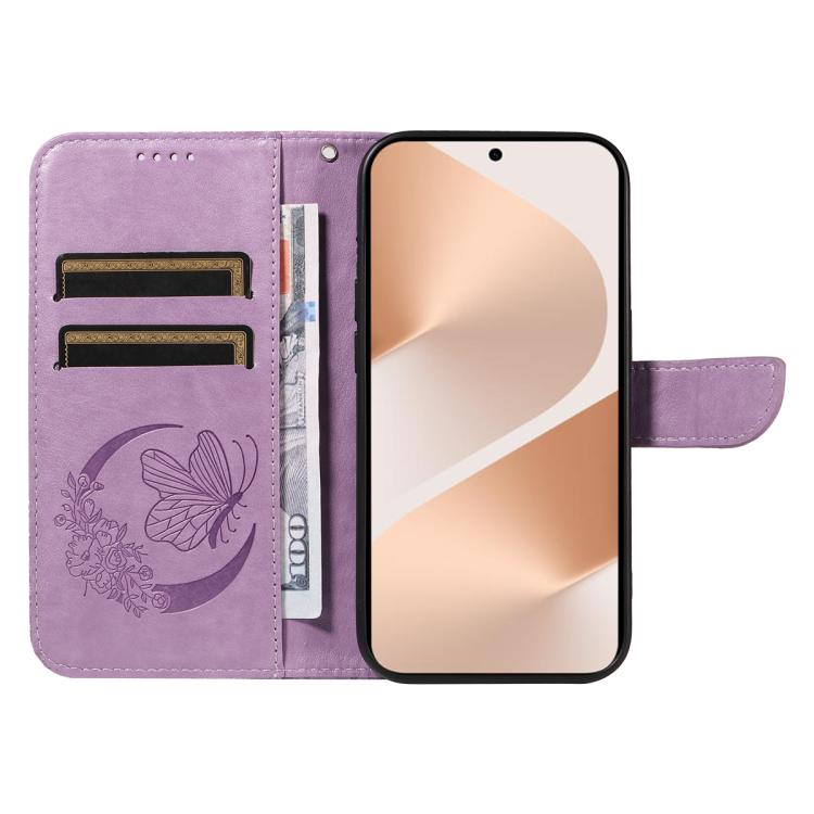 For Huawei Pura 80 5G Swallowtail Butterfly Embossed Leather Phone Case(Purple) - free shipping - PMC TechLife - Order now!