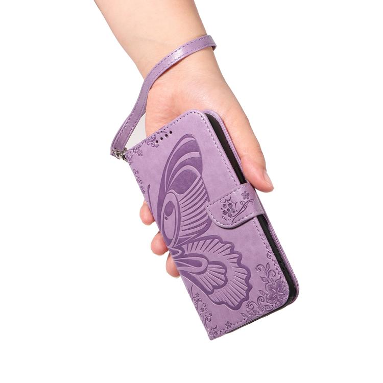 For Huawei Pura 80 5G Swallowtail Butterfly Embossed Leather Phone Case(Purple) - free shipping - PMC TechLife - Order now!