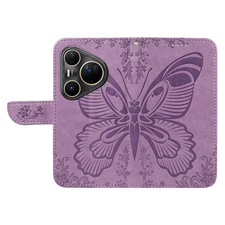 For Huawei Pura 80 Ultra 5G Swallowtail Butterfly Embossed Leather Phone Case(Purple) - free shipping - PMC TechLife - Order now!