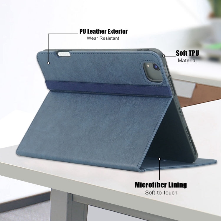 For iPad Air 11 2025 / 2024 Front Stand Smart TPU Leather Tablet Case(Dark Blue) - free shipping - PMC TechLife - Order now!
