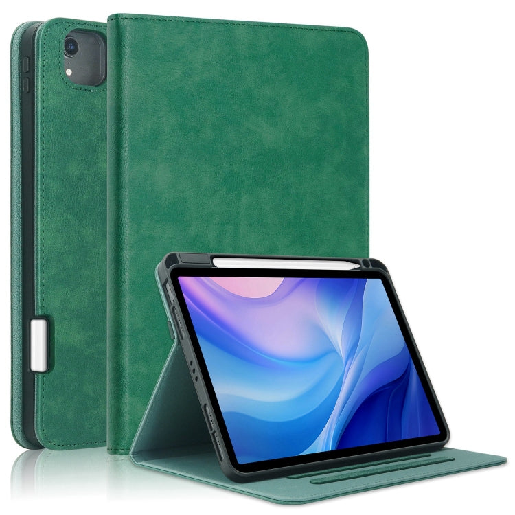 For iPad Air 11 2024 / Pro 11 2022 Front Stand Smart TPU Leather Tablet Case(Green) - iPad Air 11 2024 Cases by PMC TechLife | Online Shopping South Africa | PMC TechLife | Buy Now Pay Later Mobicred
