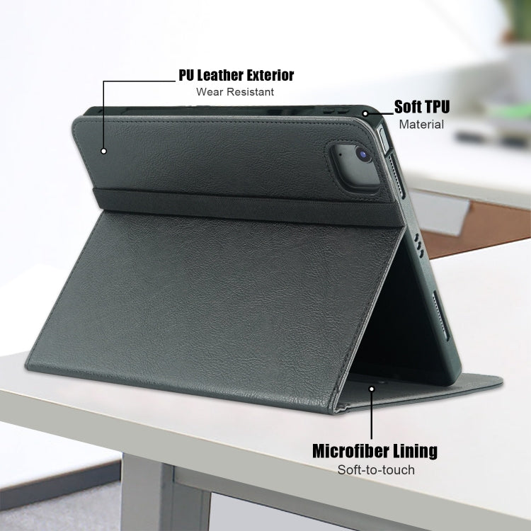 For iPad Air 13 2025 / 2024 Front Stand Smart TPU Leather Tablet Case(Black) - iPad Air 13 2025 / 2024 Cases by PMC TechLife | Online Shopping South Africa | PMC TechLife | Buy Now Pay Later Mobicred