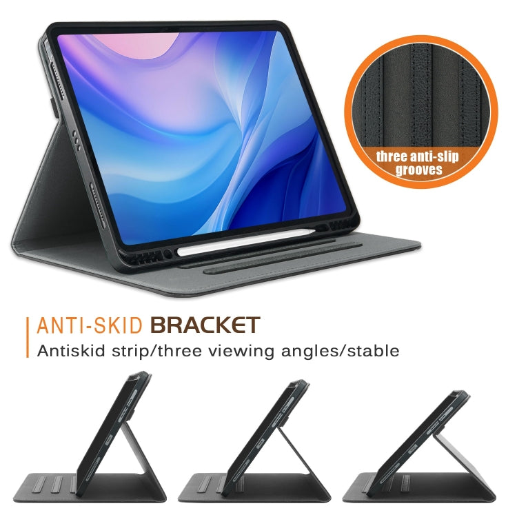 For iPad Air 13 2025 / 2024 Front Stand Smart TPU Leather Tablet Case(Black) - iPad Air 13 2025 / 2024 Cases by PMC TechLife | Online Shopping South Africa | PMC TechLife | Buy Now Pay Later Mobicred