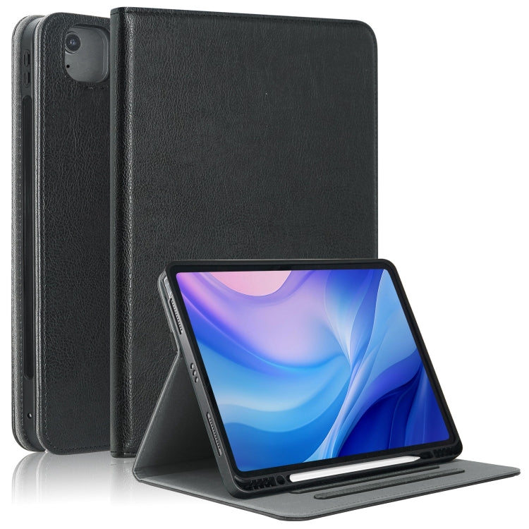 For iPad Air 13 2025 / 2024 Front Stand Smart TPU Leather Tablet Case(Black) - iPad Air 13 2025 / 2024 Cases by PMC TechLife | Online Shopping South Africa | PMC TechLife | Buy Now Pay Later Mobicred