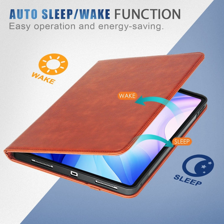 For iPad Air 13 2025 / 2024 Front Stand Smart TPU Leather Tablet Case(Brown) - iPad Air 13 2025 / 2024 Cases by PMC TechLife | Online Shopping South Africa | PMC TechLife | Buy Now Pay Later Mobicred