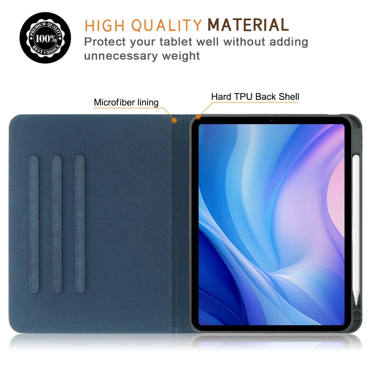 For iPad Pro 11 2024 Front Stand Smart TPU Leather Tablet Case(Dark Blue) - iPad Pro 11 2024 Cases by PMC TechLife | Online Shopping South Africa | PMC TechLife | Buy Now Pay Later Mobicred