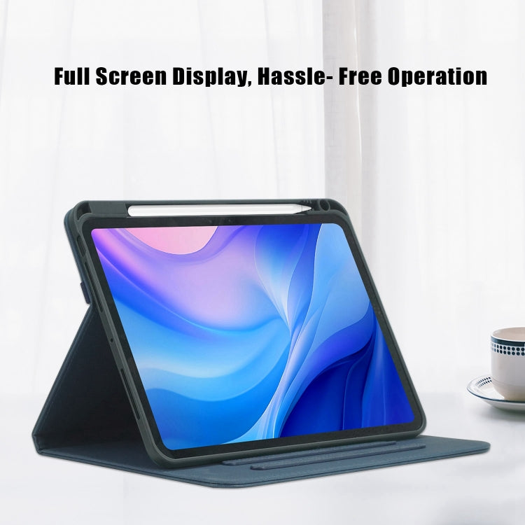 For iPad Pro 11 2024 Front Stand Smart TPU Leather Tablet Case(Dark Blue) - iPad Pro 11 2024 Cases by PMC TechLife | Online Shopping South Africa | PMC TechLife | Buy Now Pay Later Mobicred
