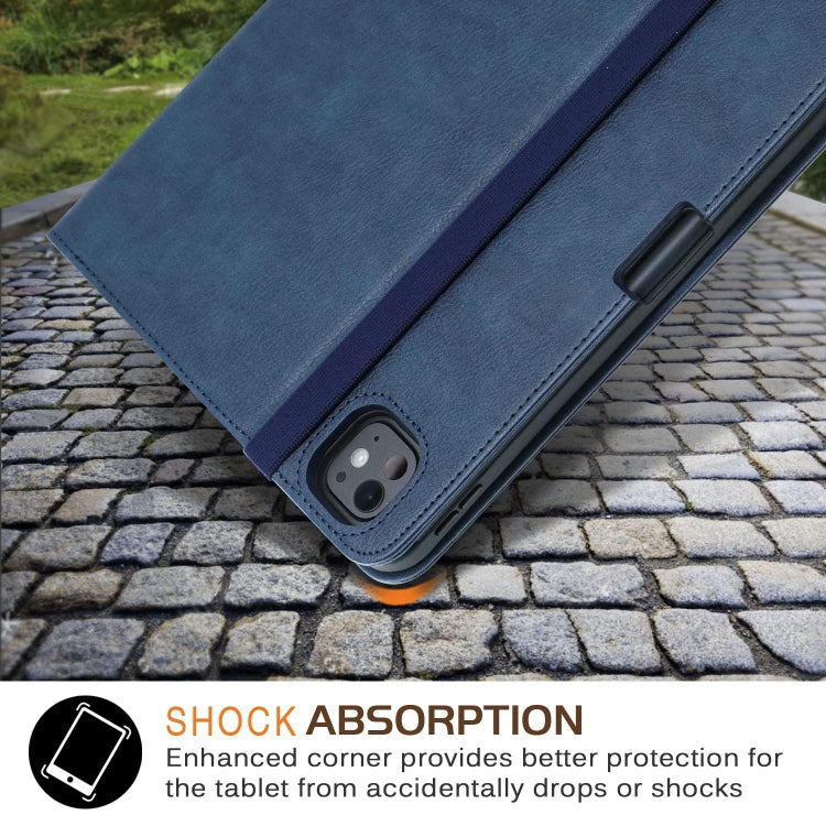 For iPad Pro 11 2024 Front Stand Smart TPU Leather Tablet Case(Dark Blue) - iPad Pro 11 2024 Cases by PMC TechLife | Online Shopping South Africa | PMC TechLife | Buy Now Pay Later Mobicred