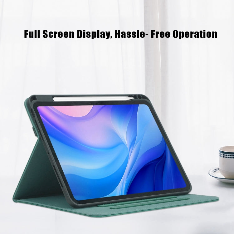 For iPad Pro 11 2024 Front Stand Smart TPU Leather Tablet Case(Green) - iPad Pro 11 2024 Cases by PMC TechLife | Online Shopping South Africa | PMC TechLife | Buy Now Pay Later Mobicred